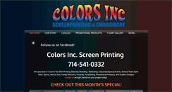 Desktop Screenshot of colorsinctees.com